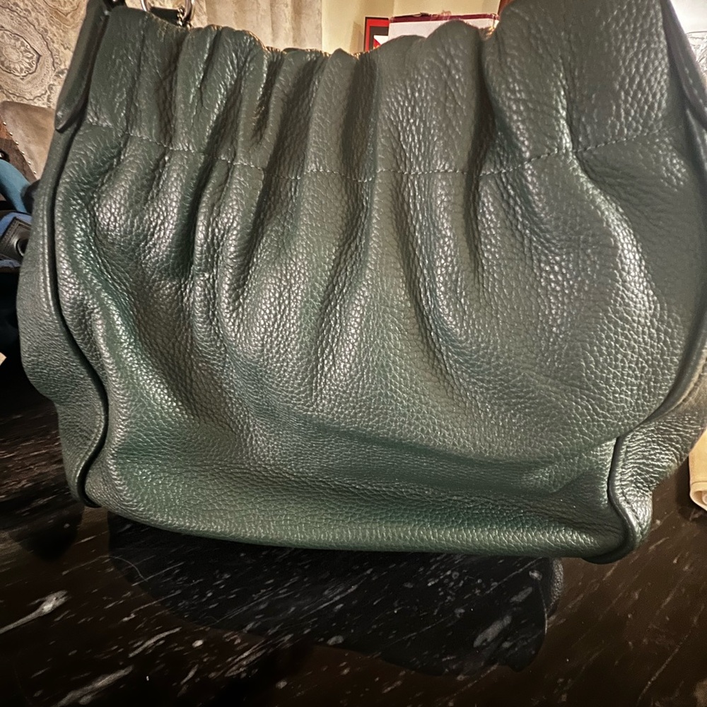 Coach Green Leather Shoulder Bag - Picture 7 of 10